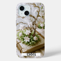 Flowering Tree Growing From a Book Custom Name