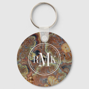 Flowering Tube Onyx Key Ring