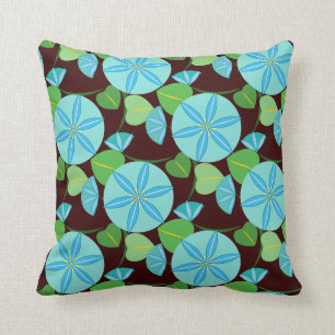 Flowering Vine Abstract Retro Cushion