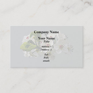 Flowering White Pear Blossoms Business Card
