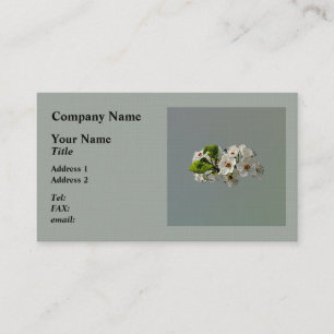 Flowering White Pear Blossoms Business Card