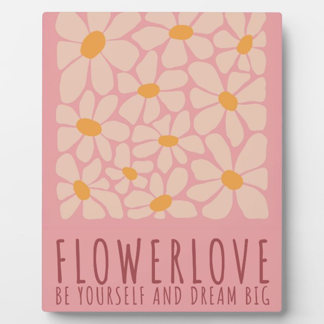 FlowerLove  Plaque (Front)