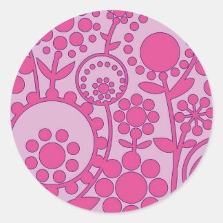 flowerpower 2 classic round sticker