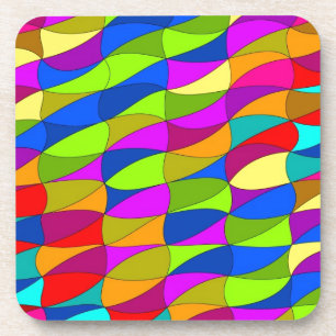 Flowerpower confused pattern coaster