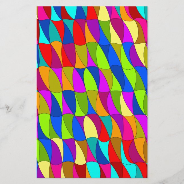 Flowerpower confused pattern stationery (Front)