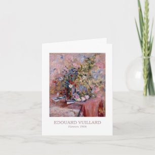 Flowers 1906 by Edouard Vuillard Happy birthday Card