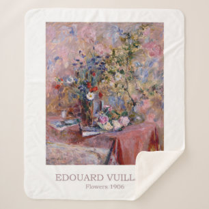 Flowers 1906 by Edouard Vuillard  Sherpa Blanket