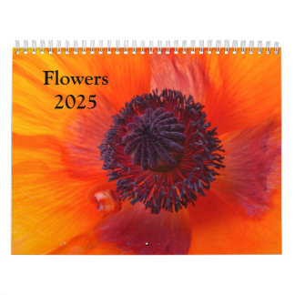 Flowers 2025 a Calendar