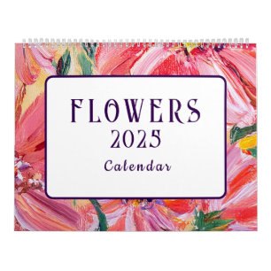 Flowers 2025 calendar