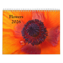 Flowers 2026 a Calendar
