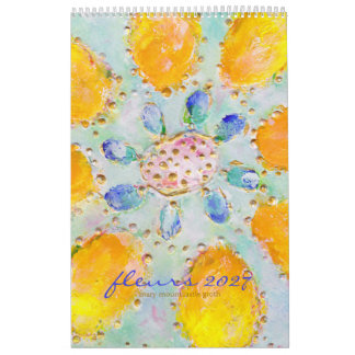 Flowers 2027 Vertical Calendar