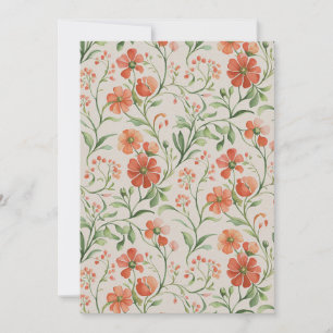 Flowers 3 holiday card