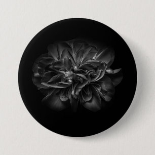 Flowers 67 BW 7.5 Cm Round Badge