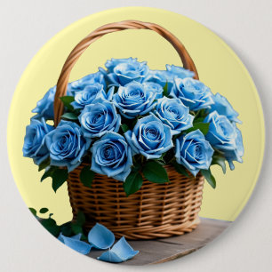 Flowers 6 cm round badge