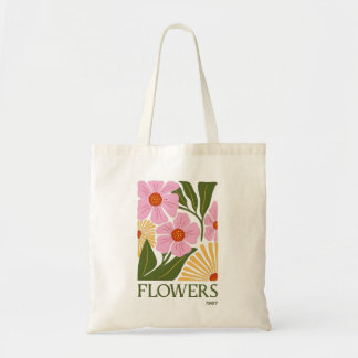 Flowers Aesthetic Tote Bag | Vintage Floral