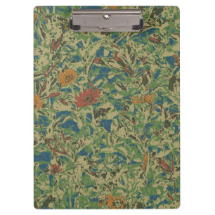 Flowers against leaf camouflage pattern clipboard