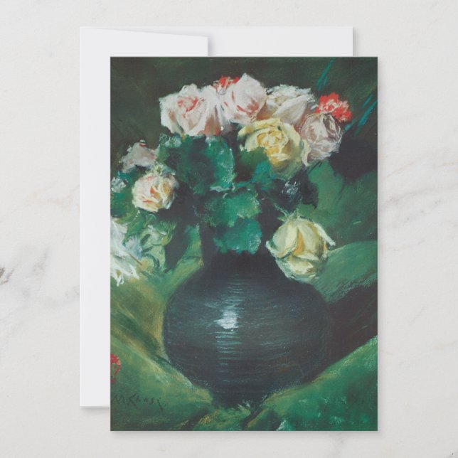 Flowers (aka Roses) by William Merritt Chase (Front)