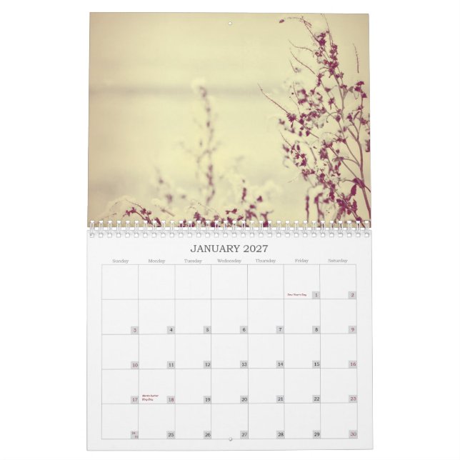 Flowers All Year Long Calendar 2013 (Jan 2027)