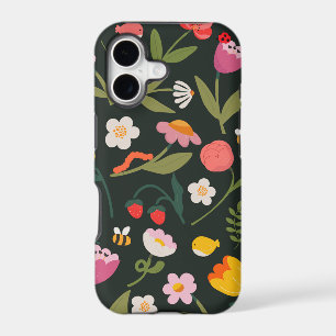 Flowers and animals. iPhone case design