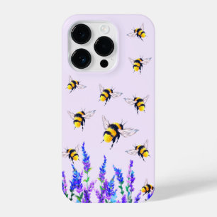 Flowers and Bees iPhone Case