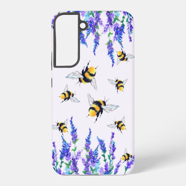 Flowers and Bees Samsung Galaxy Cases (Back)