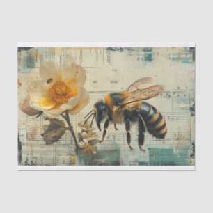Flowers and Bees  Tissue Paper