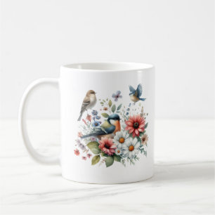 Flowers And Birds  Coffee Mug