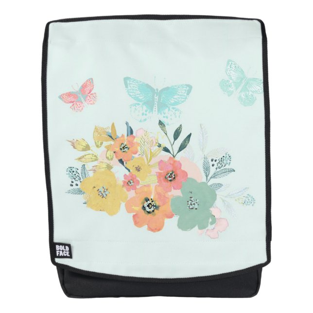 Flowers and Butterflies Backpack (Front)