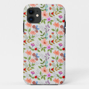 Flowers And Butterflies Case-Mate iPhone Case