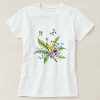 Flowers and butterflies T-Shirt