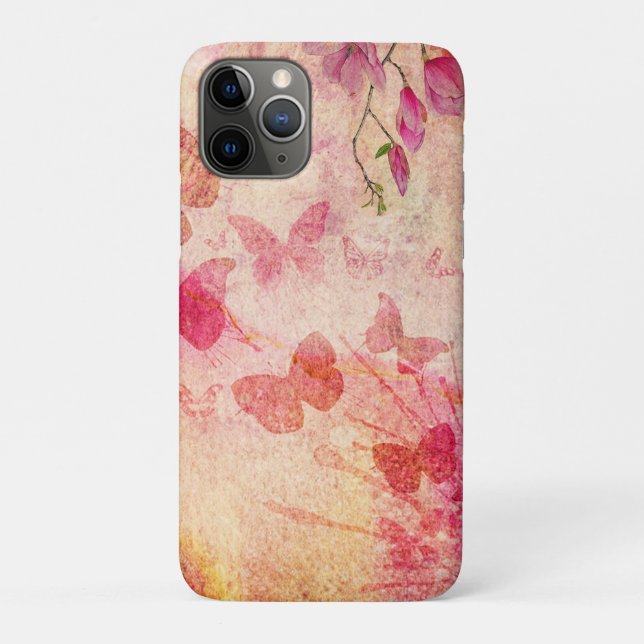 Flowers And Butterflies Watercolour,  Case-Mate iPhone Case (Back)