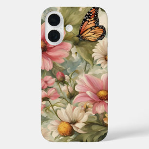 Flowers and Butterfly Art Work iPhone / iPad case