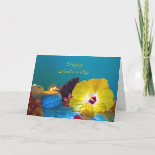 Flowers and Candle Mother's Day Card