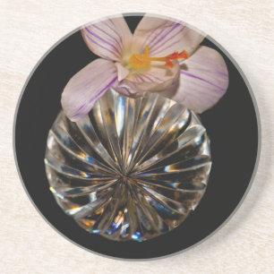 Flowers and Crystal Coaster