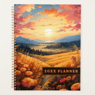 Flowers and Distant Views of Mountains Planner