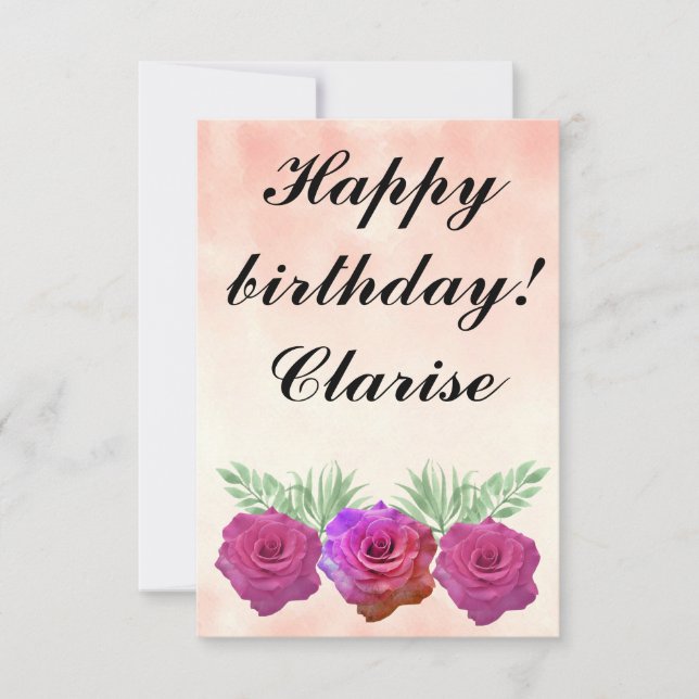  flowers and elegant background (Front)