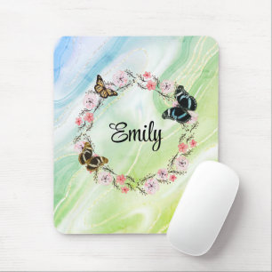 flowers and elegant background mouse pad
