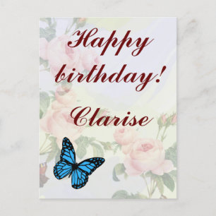  flowers and elegant background postcard