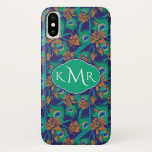 Flowers And Feathers Monogram Case-Mate iPhone Case