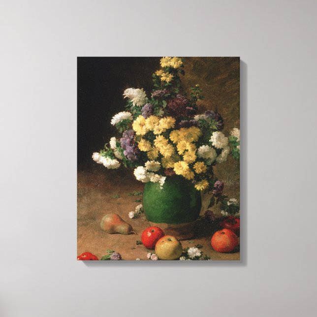 Flowers and Fruit, 1880 Canvas Print (Front)
