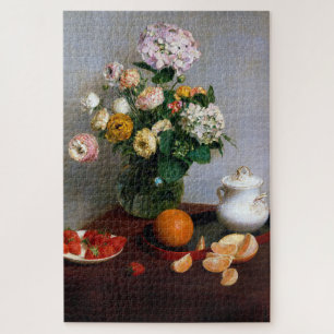 Flowers and Fruit, Henri Fantin-Latour Jigsaw Puzzle