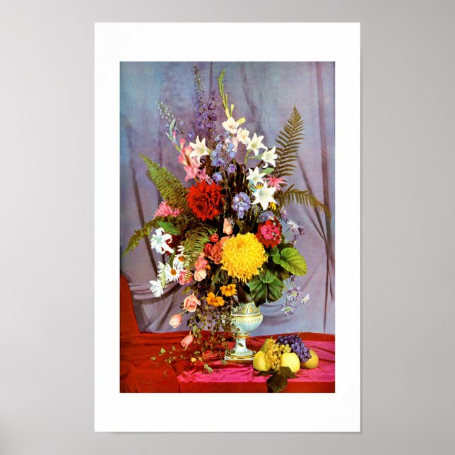 Flowers and fruit poster (Front)