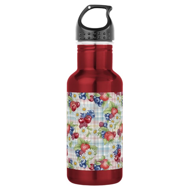 Flowers and Fruits 532 Ml Water Bottle (Front)