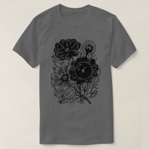 Flowers And Gears T-Shirt