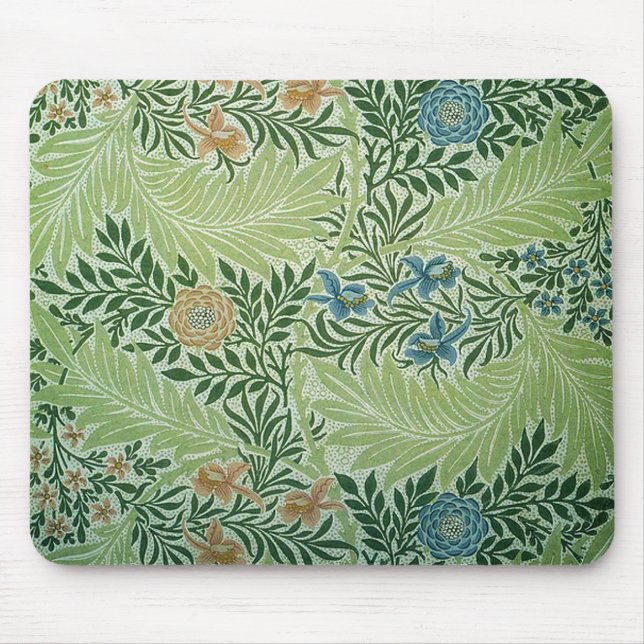 Flowers and Green Leaves Mousepad (Front)