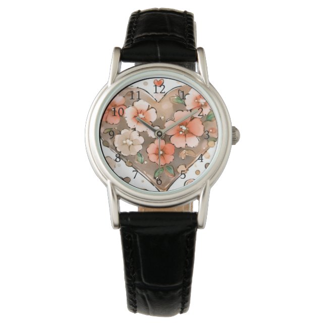 Flowers and Heart Watch (Front)