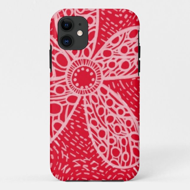 Flowers and Hearts Case-Mate iPhone Case (Back)