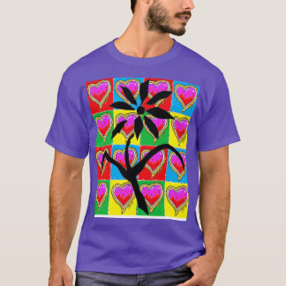 flowers and hearts T-Shirt