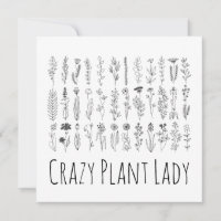 Flowers And Herbs Ink Drawing