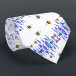 Flowers and Honey Bees Neck Tie<br><div class="desc">Neck Ties with Beautiful Spring Flowers and Bees Flying - Drawing Nature Sweet Honey Bee - or Choose / Add Your Favourite Text / Colour - Make Your Unique Tie Gift - Resize and move or remove and add elements / image with customisation tool ! - Drawing and Design by...</div>